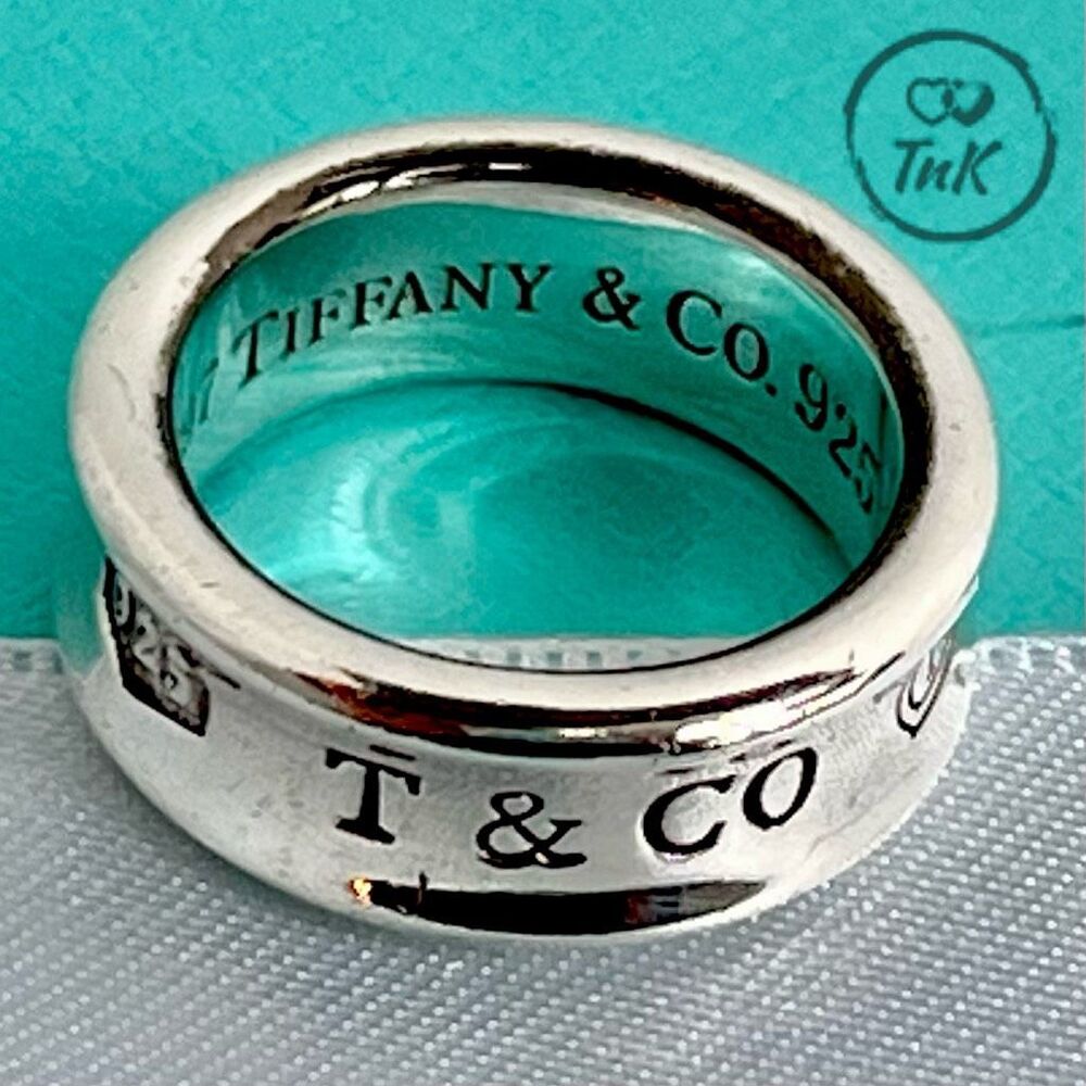 Tiffany & Co 1837 Concave Ring - sz 5 - 925 Silver